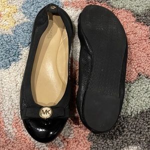 Michael Kors black ballet flats gently used